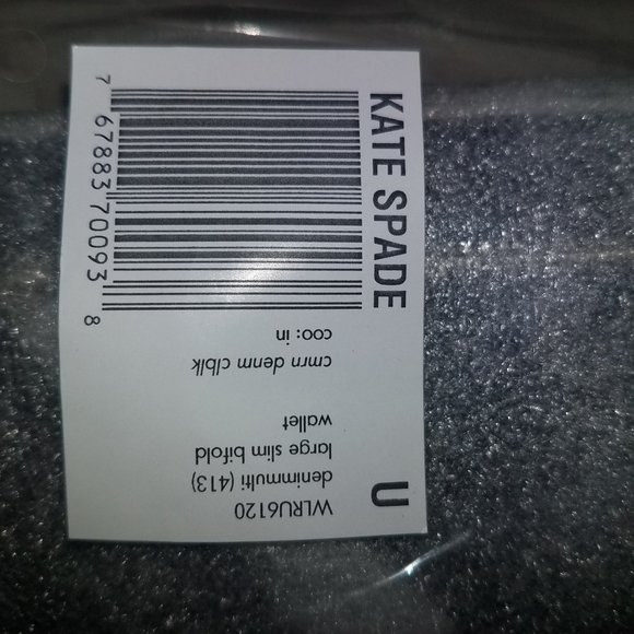 NWT NBU Kate Spade Cameron denim colorblock medium satchel and bifold - Picture 8 of 8